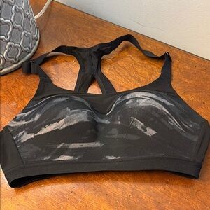 Black and Gray Sports Bra